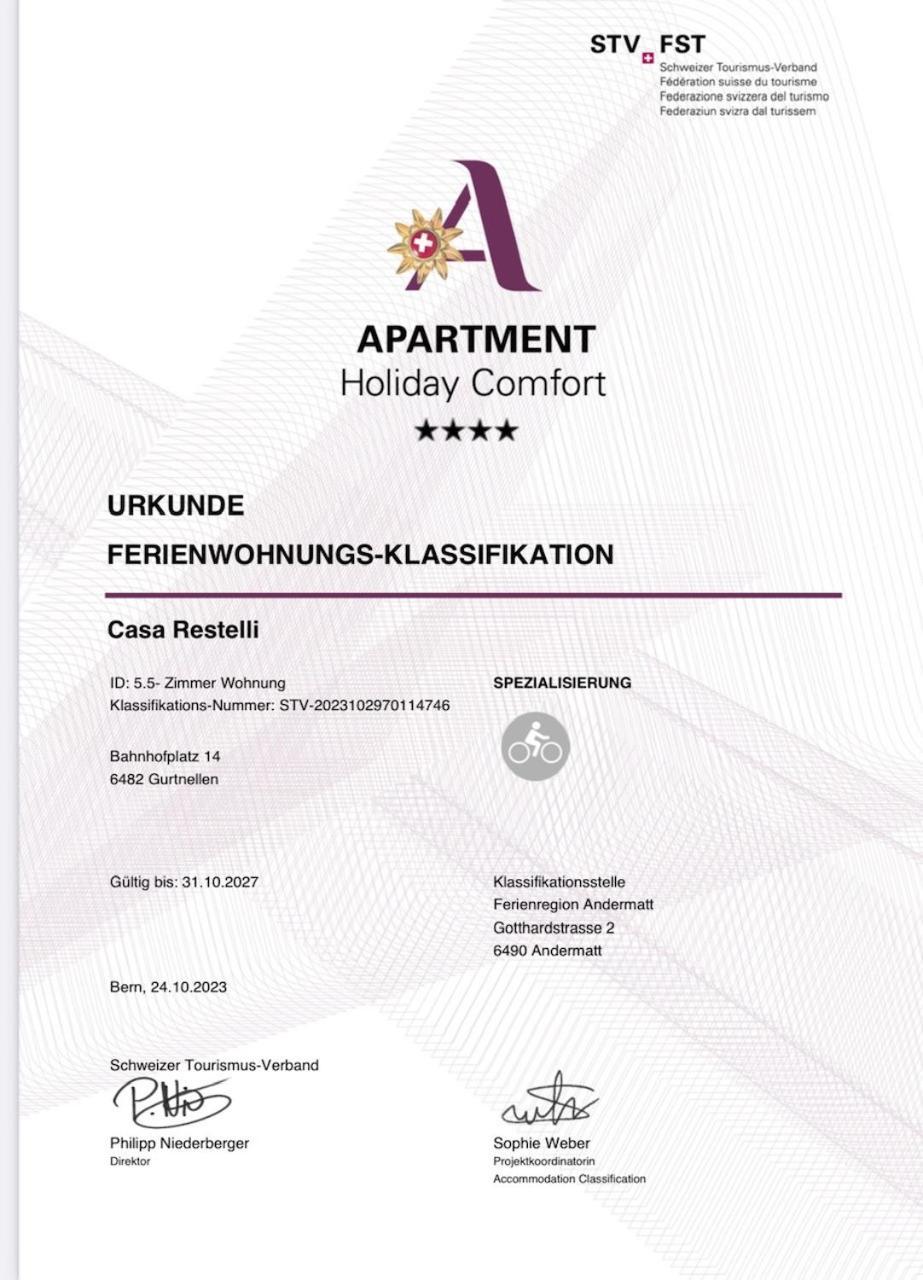 Casa Restelli Og - Nahe Andermatt Gotthard Gurtnellen Εξωτερικό φωτογραφία